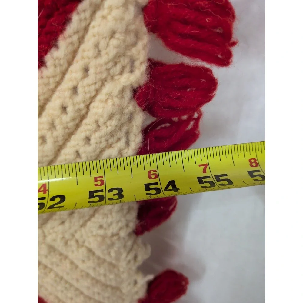 VTG  Granny Nantucket Poinsettia Afghan 87